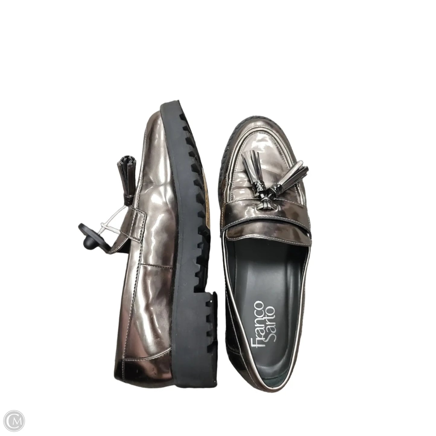 Shoes Flats By Franco Sarto In Silver, Size: 7.5