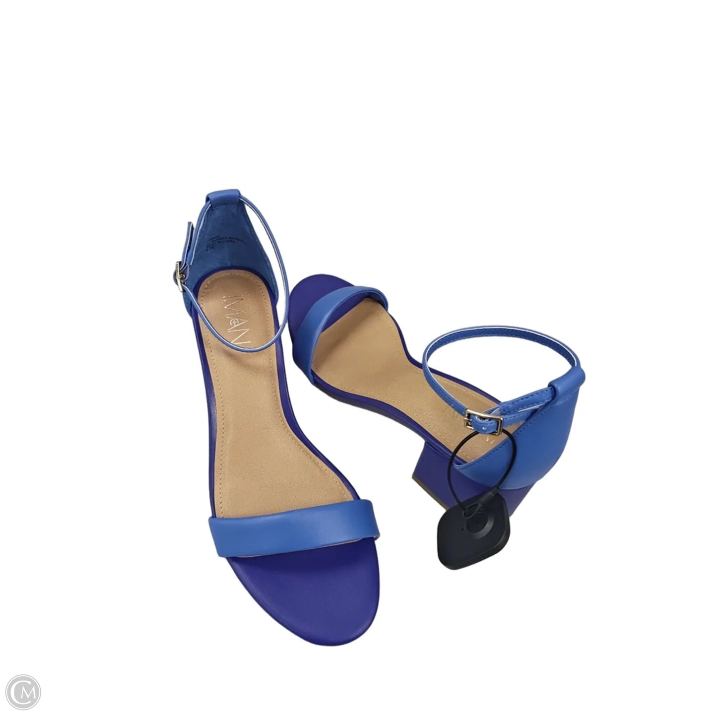 Sandals Heels Block By Iman Hsn In Blue & Purple, Size: 8.5