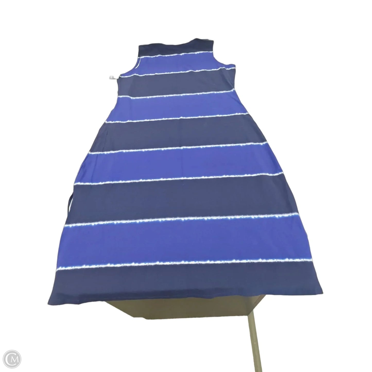 Dress Casual Maxi By Liz Claiborne In Blue, Size: Xlp