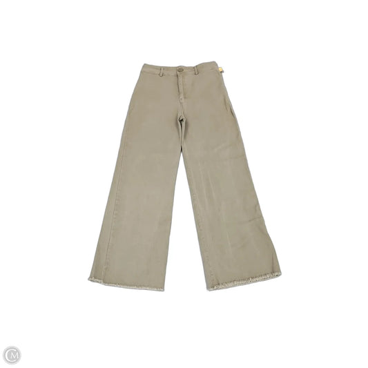 Jeans Wide Leg By Miss Love In Green Denim, Size: 8