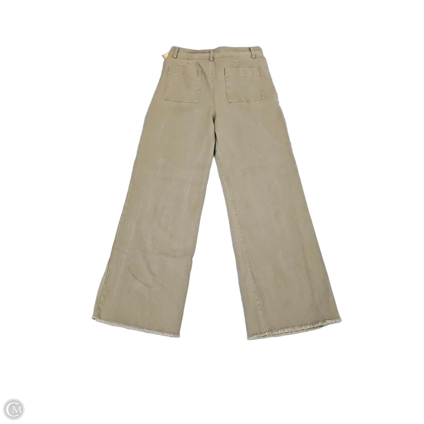 Jeans Wide Leg By Miss Love In Green Denim, Size: 8