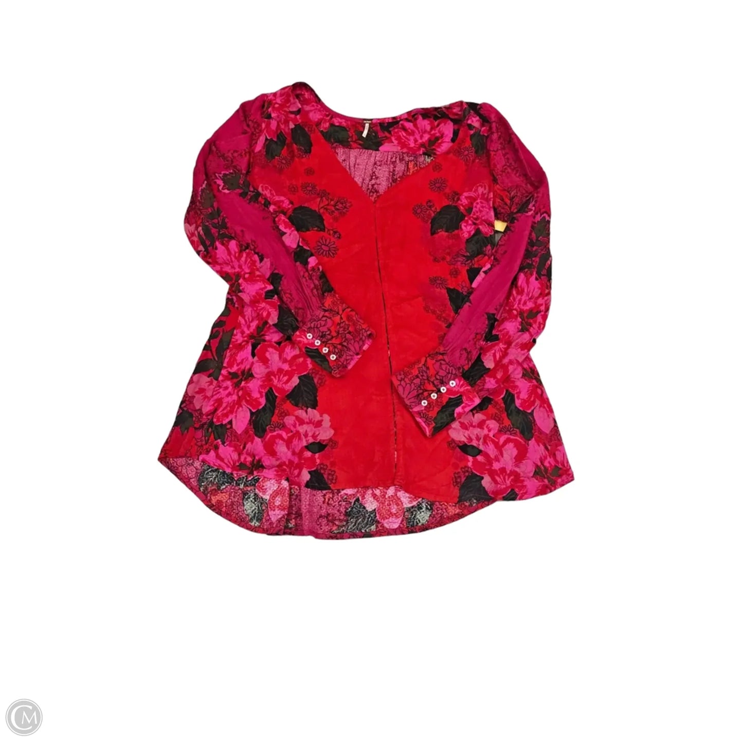 Blouse Long Sleeve By Free People In Red, Size: Xl