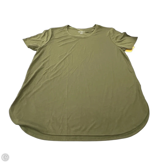 Top Short Sleeve Basic By Joe Fresh In Green, Size: L
