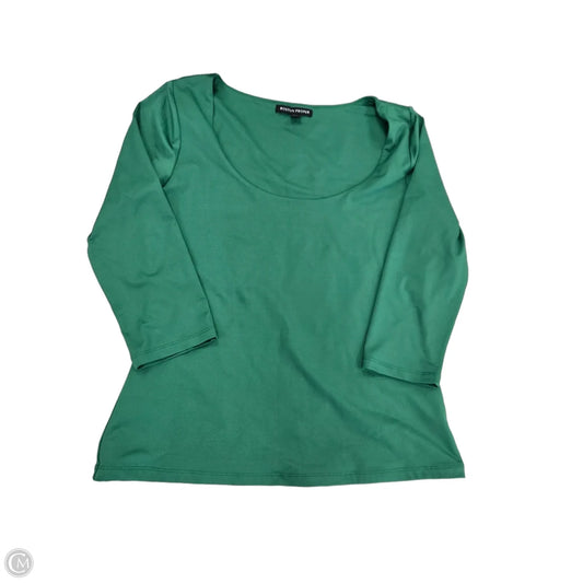 Top 3/4 Sleeve By Boston Proper In Green, Size: M