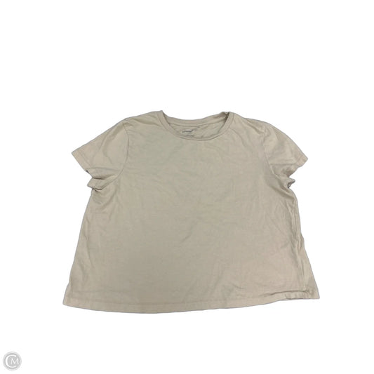 Top Short Sleeve By Universal Thread In Cream, Size: M