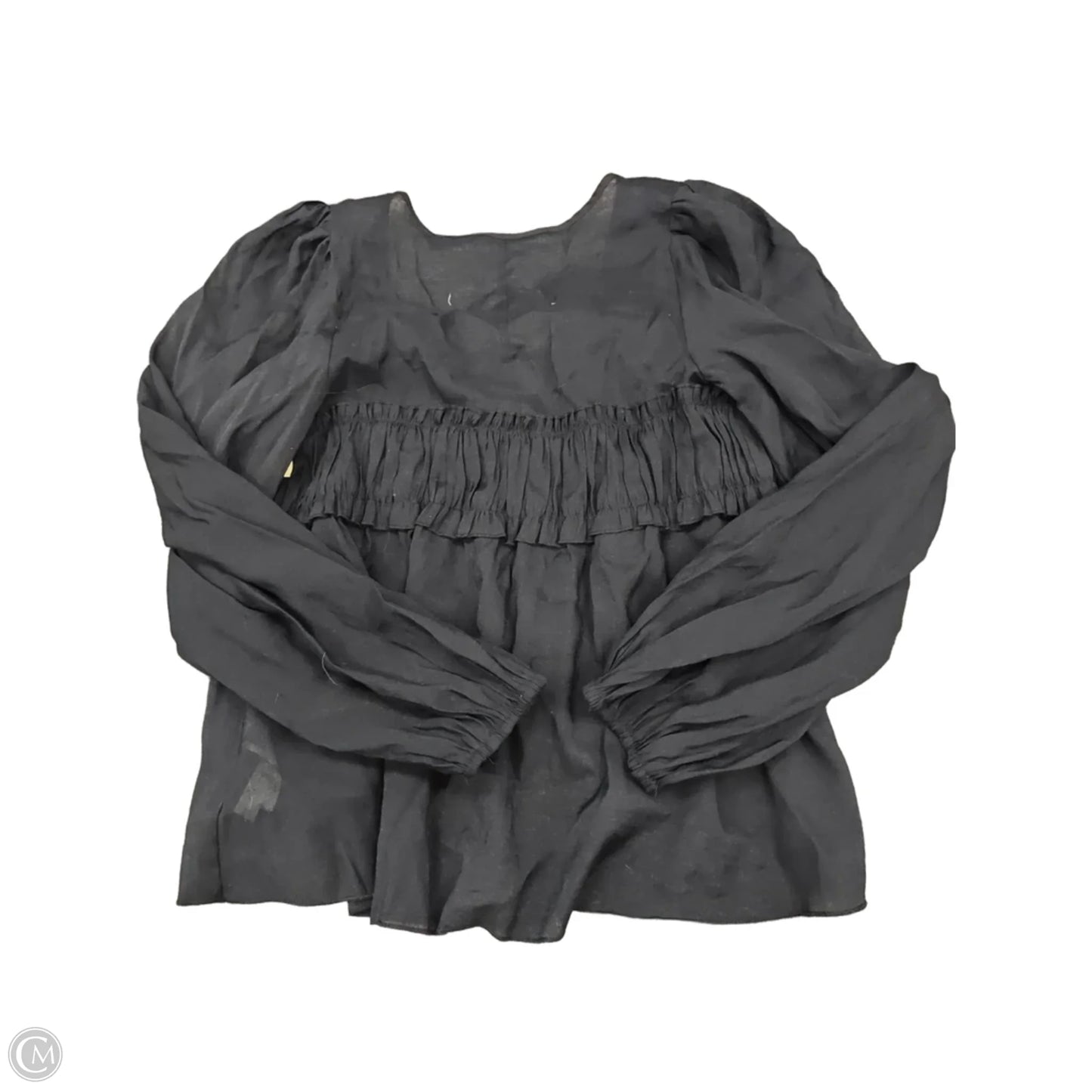 Top Long Sleeve By Missguided In Black, Size: M